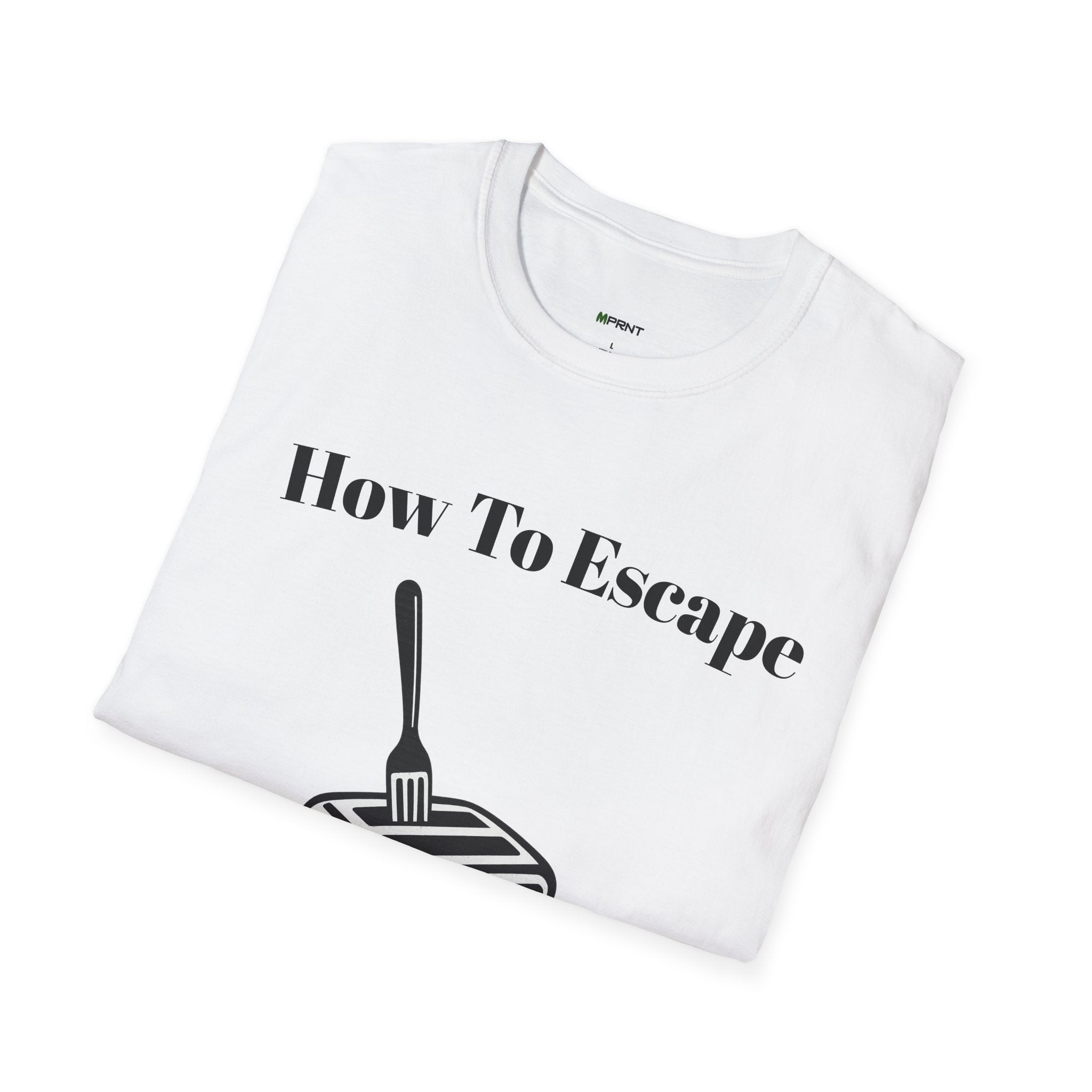 Funny Retro Fork in Toaster Shirt – Black and White Graphic Tee for Humor Lovers, Bold Minimalist Design