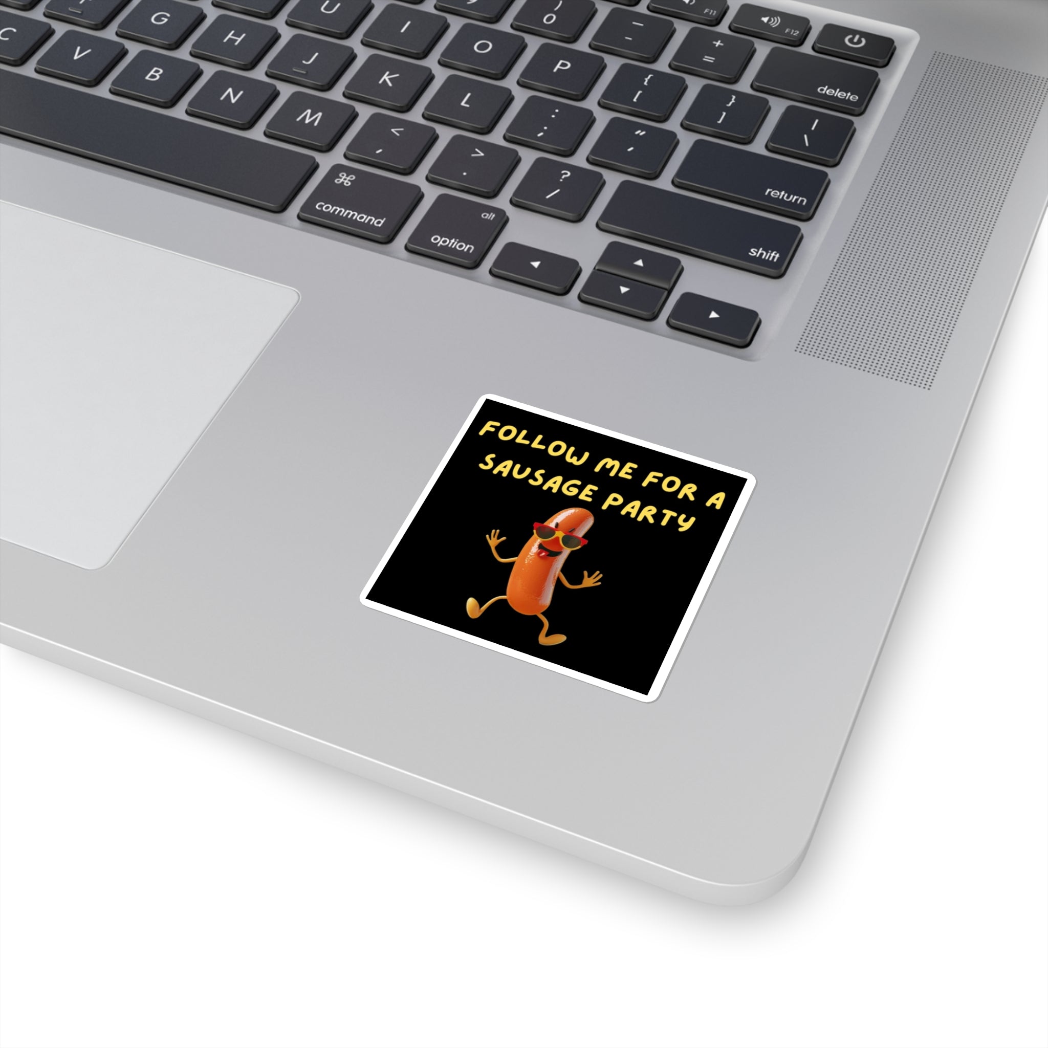 Funny Follow Me for a Sausage Party Sticker