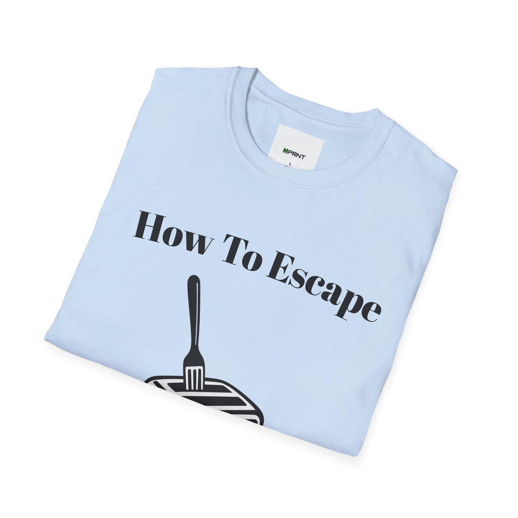 Funny Retro Fork in Toaster Shirt – Black and White Graphic Tee for Humor Lovers, Bold Minimalist Design